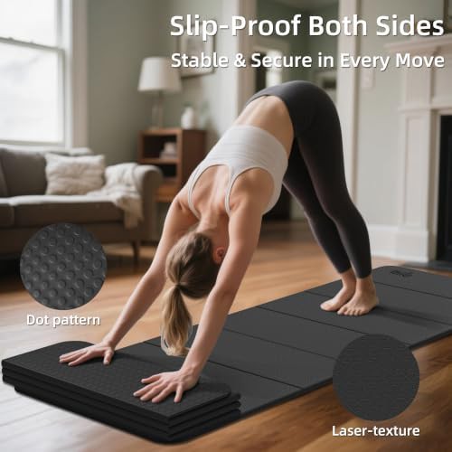 Lightweight Foldable TPE Pilates Mat 12mm — photo 4