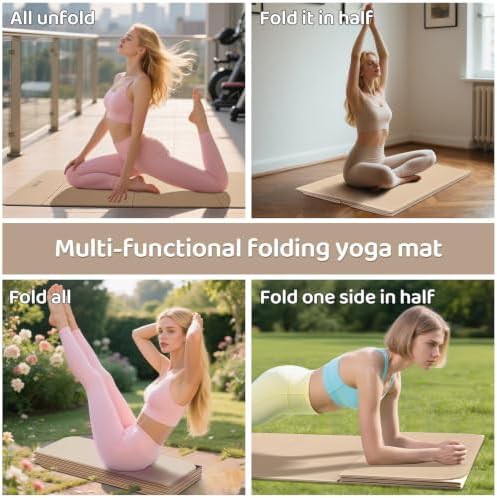 Milk coffee folding travel yoga mat — photo 5