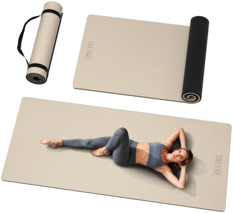 Wide high density TPE exercise mat