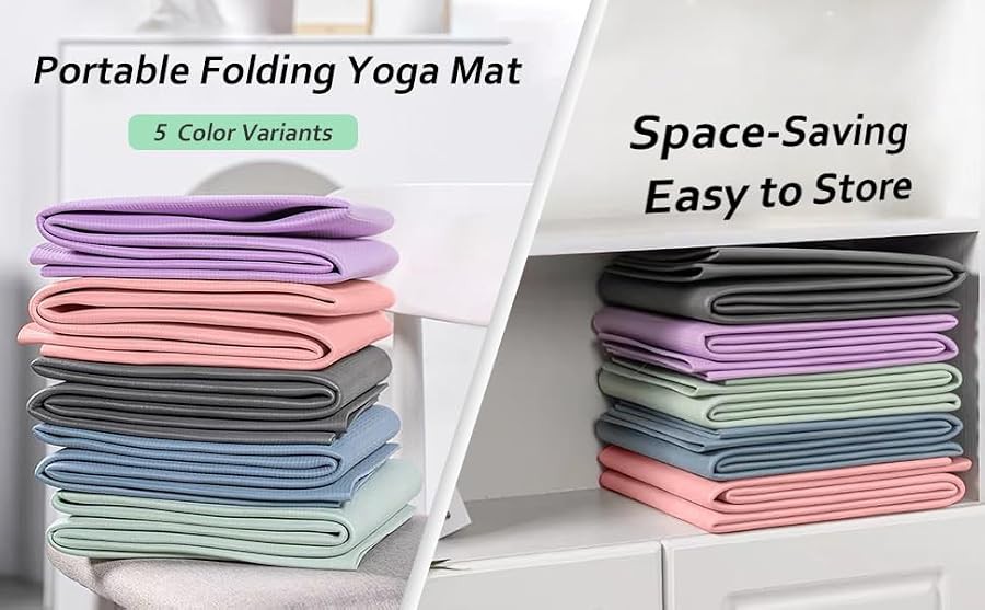 Green foldable TPE outdoor exercise mat — photo 4