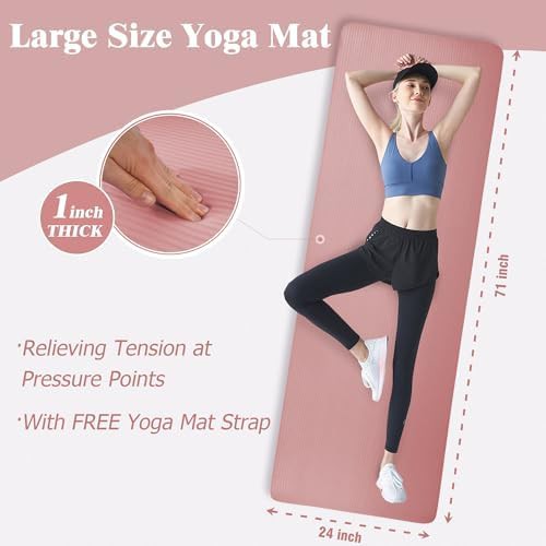 Thick cushioned non slip exercise mat — photo 3