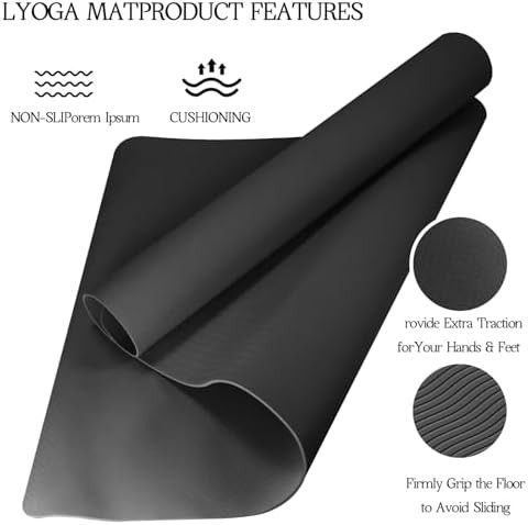Extra large eight millimeter home exercise mat — photo 3