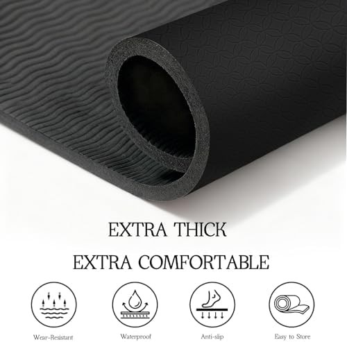 Extra large eight millimeter home exercise mat — photo 4