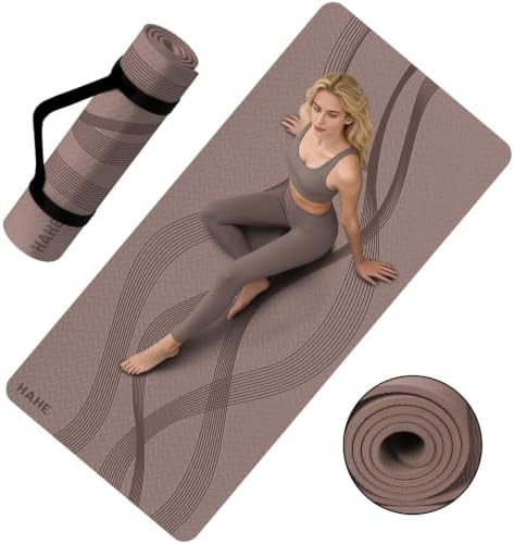 Dark Brown High Density Large Workout Mat