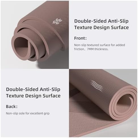 Dark Brown High Density Large Workout Mat — photo 3