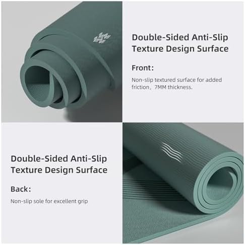 Olive Green High Density Large Exercise Mat — photo 3