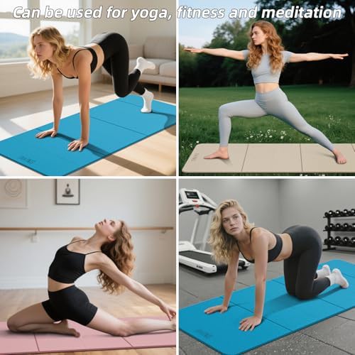 Blue and black foldable TPE mat — photo 4