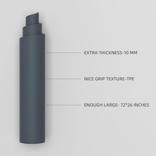 Wuwan blue non slip fitness mat — photo 3