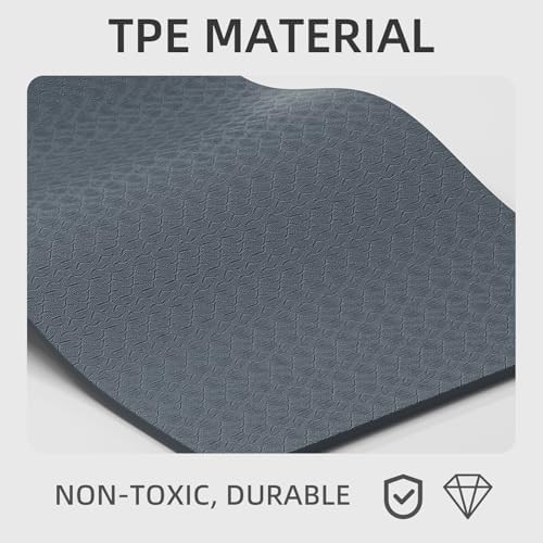 Wuwan blue non slip fitness mat — photo 4
