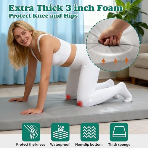 Extra Thick Wide Foam Exercise Mat — photo 4