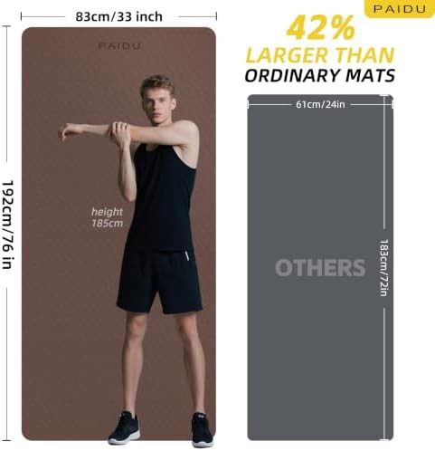 Extra long wide 10mm exercise mat — photo 3