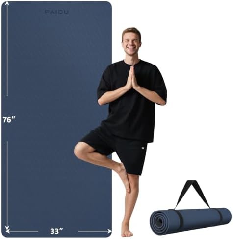 Wide non slip 10mm Pilates mat