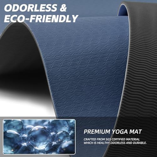 Wide non slip 10mm Pilates mat — photo 5