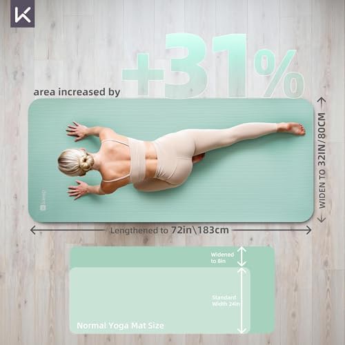 Extra thick green NBR exercise mat — photo 3
