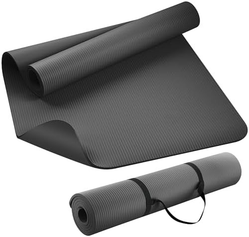 Extra thick grey NBR exercise mat