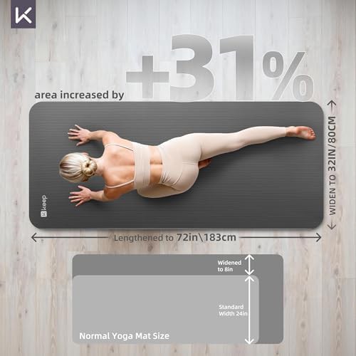 Extra thick grey NBR exercise mat — photo 3