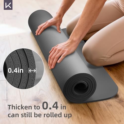 Extra thick grey NBR exercise mat — photo 4