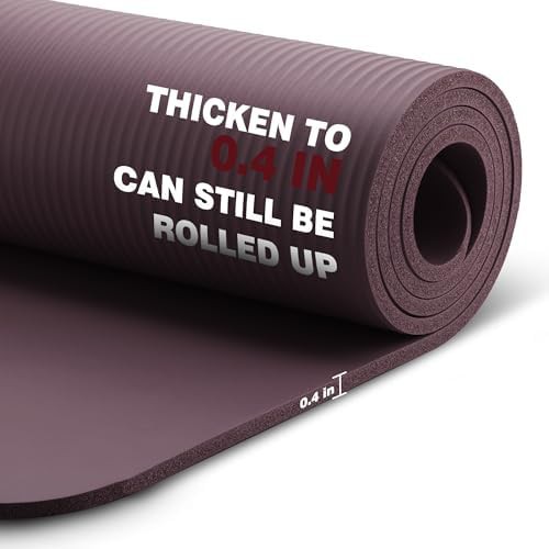 Extra thick purple NBR exercise mat — photo 3