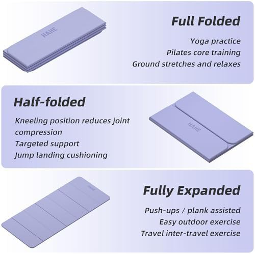 Foldable Travel Yoga Mat with TPE Material — photo 4