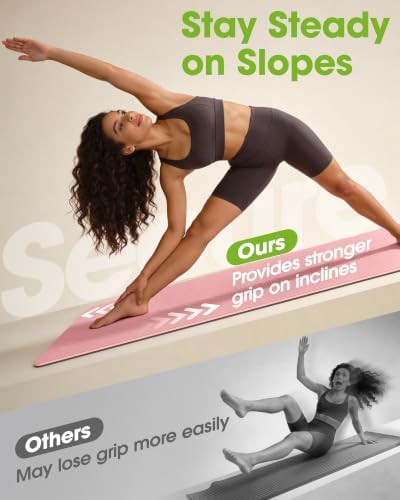Pink non slip TPE pilates mat — photo 3