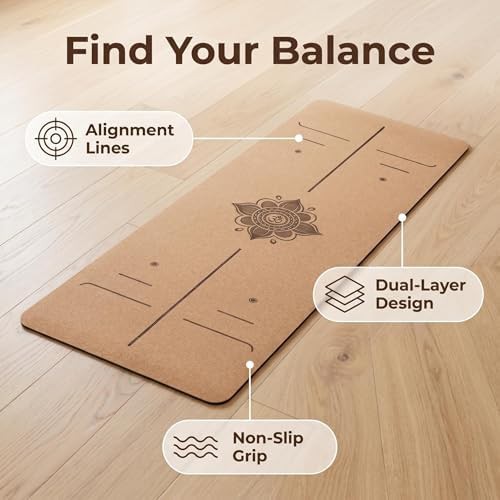 Cork 6mm high density yoga mat — photo 3