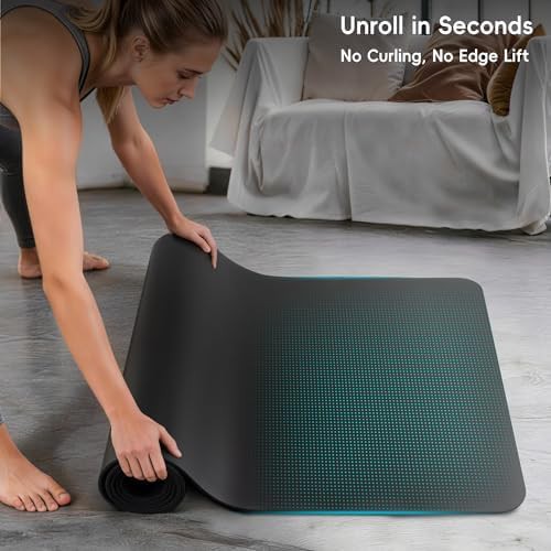 Professional natural rubber and PU workout mat — photo 5