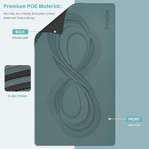 Extra wide dark green 10mm mat — photo 3