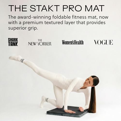 Foldable black professional fitness mat — photo 3