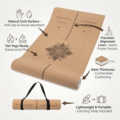 Extra thick 6mm cork workout mat — photo 4