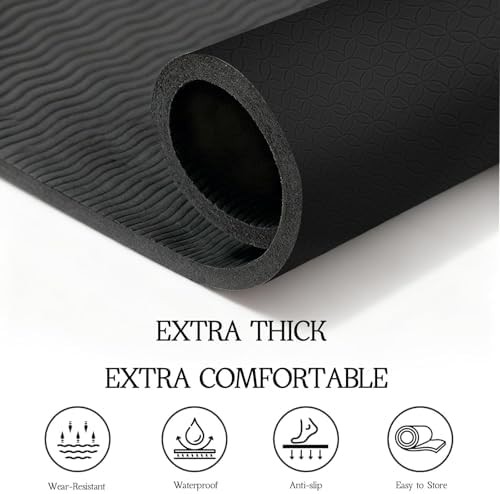 Extra large twelve millimeter thick exercise mat — photo 4