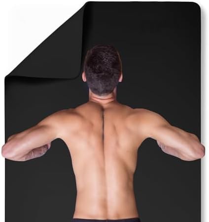 Large non slip mat with alignment line
