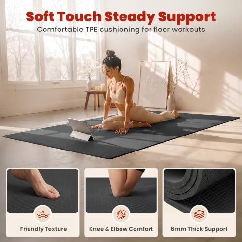 Extra large wide TPE pilates mat — photo 3
