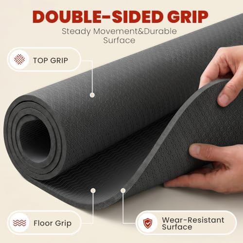 Extra large wide TPE pilates mat — photo 4