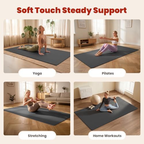 Extra large wide TPE pilates mat — photo 5