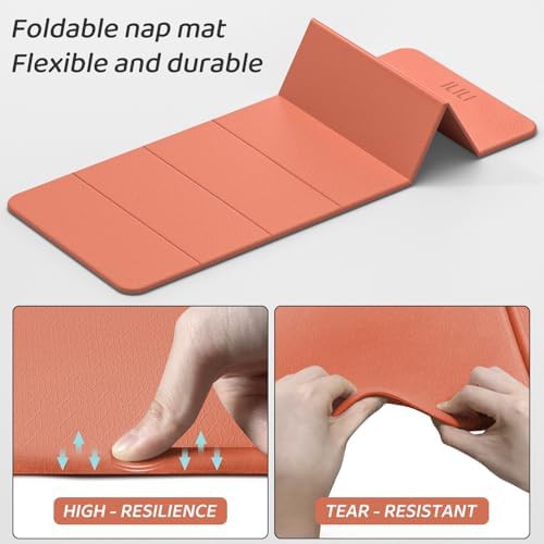 Lightweight Foldable Yoga Mat in Orange — photo 4