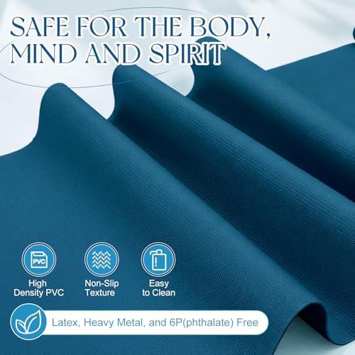 Ocean blue thin exercise mats 16 pack — photo 5