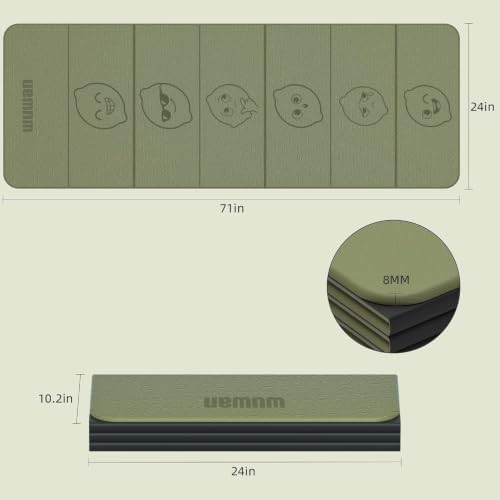 Wuwan 8mm foldable tpe yoga mat — photo 4