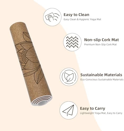 Eco Friendly Cork Yoga Mat 6mm Thick — photo 4