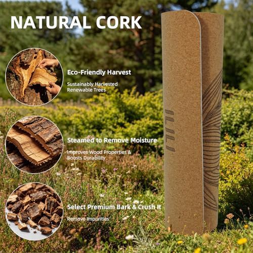 Eco Friendly Cork Yoga Mat 6mm Thick — photo 5