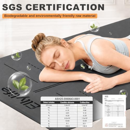 Non Slip Natural Rubber Pilates Mat — photo 4