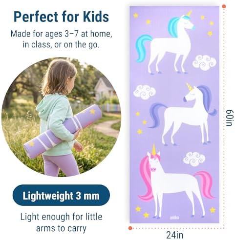 Unicorn kids grip 3mm pvc mat — photo 3
