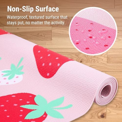 Strawberry kids textured 3mm pvc mat — photo 4