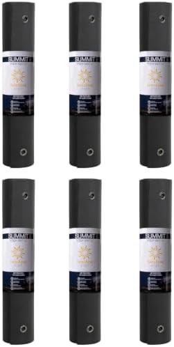 Summit grommets black studio yoga mats