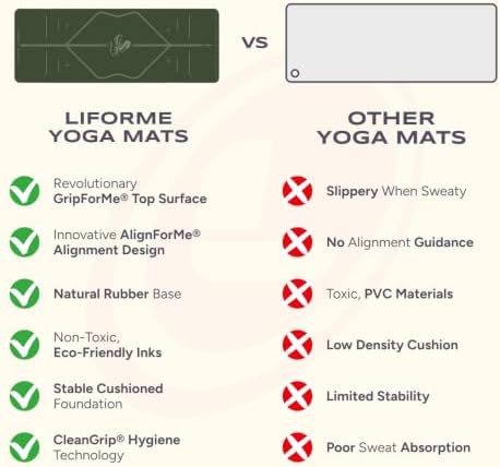 Jivamukti alignment green yoga mat — photo 3